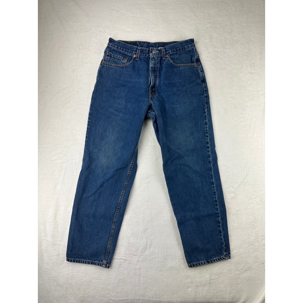 Levi's 550 Jeans Mens 34x30 Blue Relaxed Fit Tapered Leg‎ Denim 100% Cotton VTG